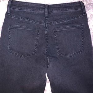 New Uniqlo high rise dark grey flare ankle jeans